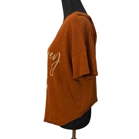 Shyanne Just Add Whiskey Graphic T-Shirt Rust Orange 100% Cotton Women’s Large - Picture 3 of 7